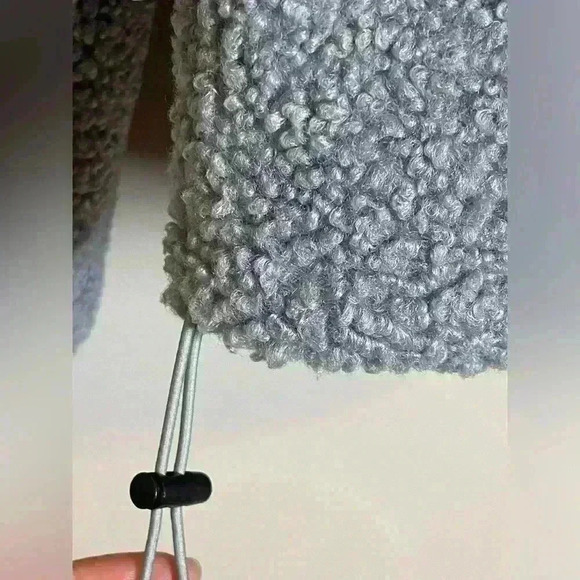 JoyLab Gray Women's 1/2 Zipper Sherpa Pullover Sweatshirt Size S - Picture 10 of 13